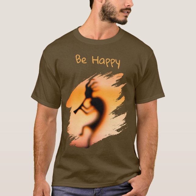 Camiseta Kokopelli Sé Feliz   (Anverso)