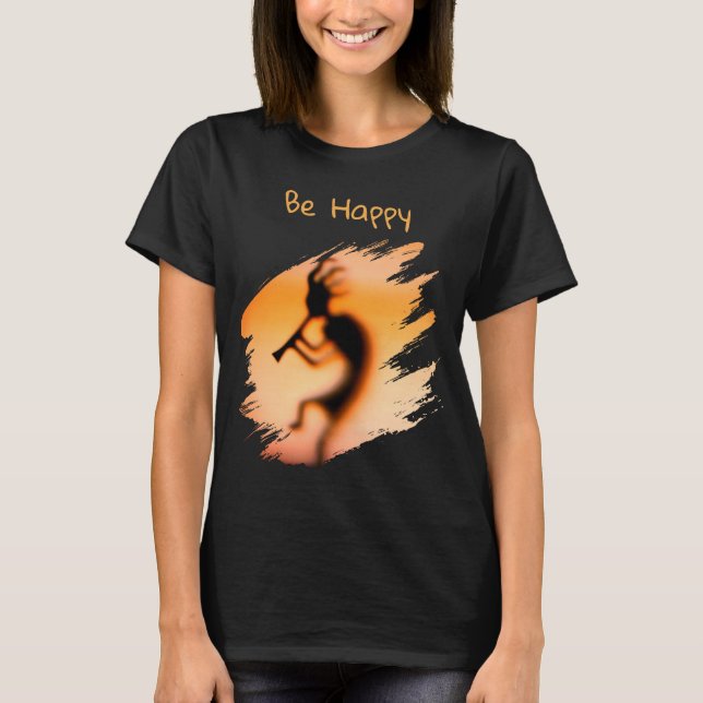 Camiseta Kokopelli Sé Feliz   (Anverso)