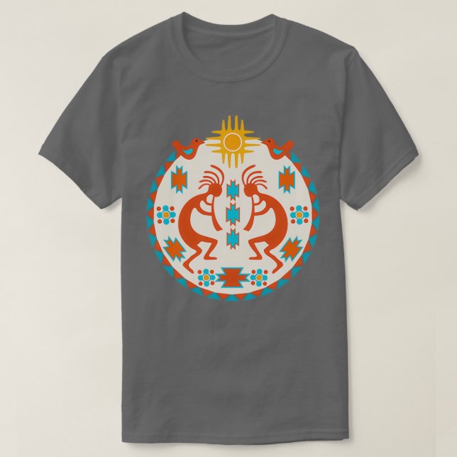 Camiseta Kokopelli Southwest Native American  (Diseño del anverso)
