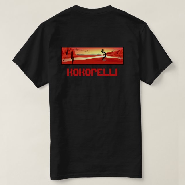 Camiseta Kokopelli Sunset (Reverso del diseño)