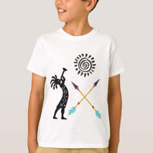 Camiseta Kokopelli T-Shirt, música nativa estadounidense de