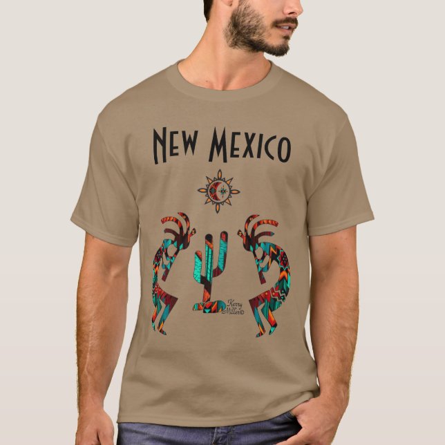 Camiseta Kokopelli Y Cactus (Anverso)