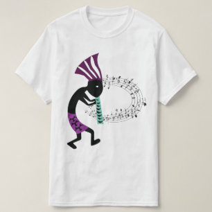 Camiseta Kokopelli y música de Petroglyph