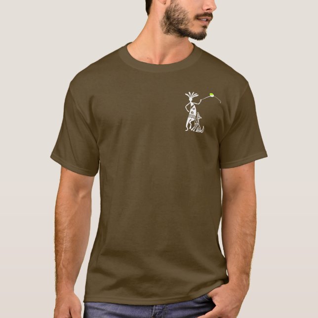 Camiseta Kokopelli y perro (Anverso)