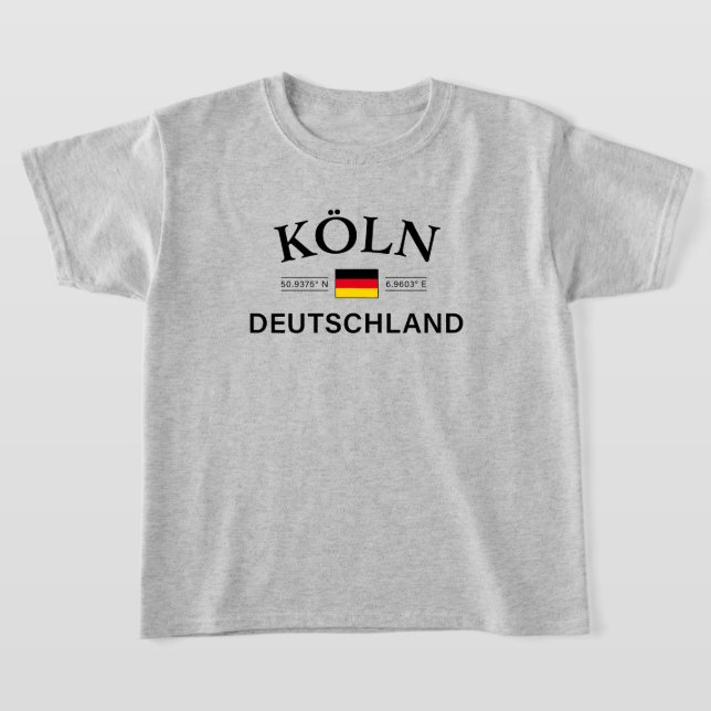 Camiseta Koln (Colonia) Deutschland coordina a los niños al (Distribución)