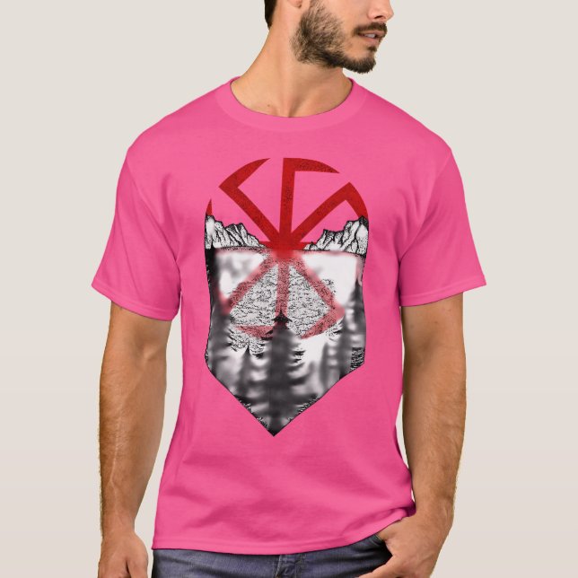 Camiseta Kolovrat El Antiguo Símbolo Eslavo De Fuerza Y (Anverso)