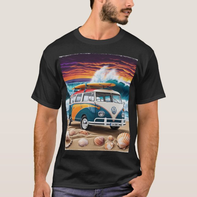 Camiseta Kombi e Surf (Anverso)
