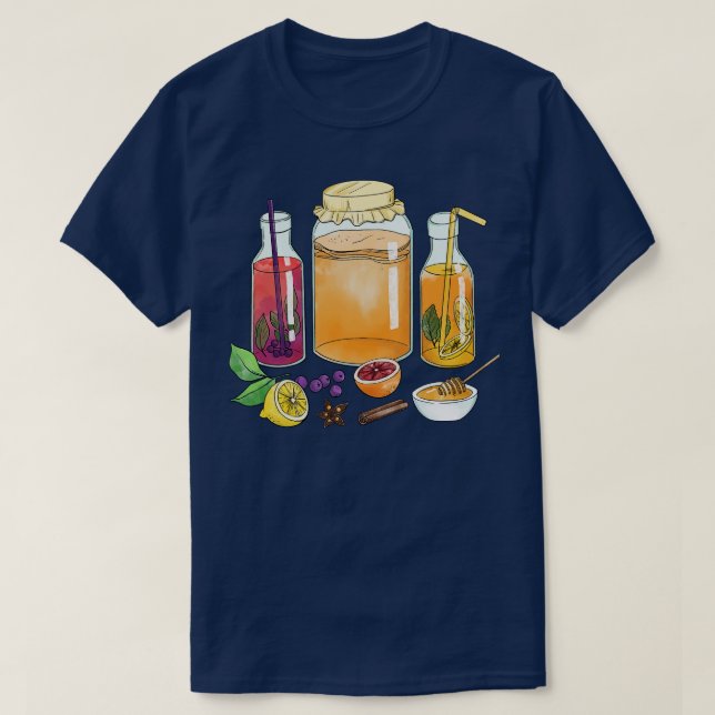 Camiseta Kombucha Tea (Diseño del anverso)