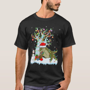 Camiseta Komodo Dragon árbol de navidad iluminando Komodo D