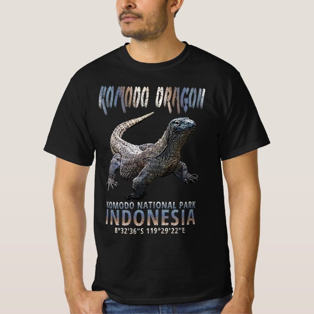 Camiseta Komodo Dragon - El mayor lagarto del mundo. (Anverso)