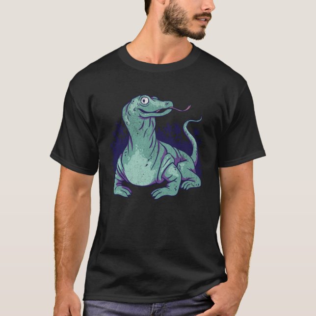 Camiseta Komodo Dragon Lizard  Vacation Traveler Animal Ret (Anverso)