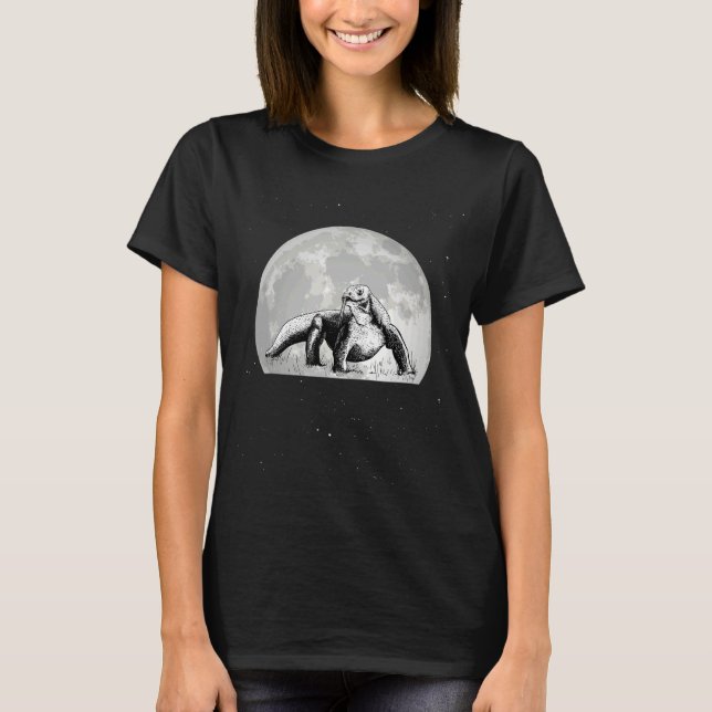 Camiseta Komodo Dragon Monitor Lizard Moon (Anverso)