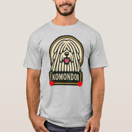 Camiseta Komondor El perro pastor húngaro Mop perro con hil