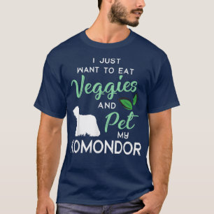 Camiseta Komondor Funny Vegan Dog Lover Dueño De Xmas Cumpl