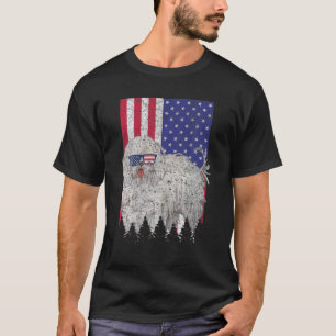 Camiseta Komondor Patriótico Dog EEUU Orgullo Bandera Ameri