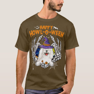 Camiseta Komondor Skeleton Heart Happy HowlOWeen Costume