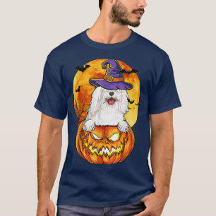 Camiseta Komondor Witch Pumpkin Halloween Perro Lover Funny