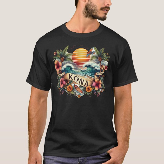 Camiseta Kona Hawái 1 (Anverso)