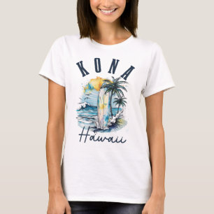 Camiseta Kona Hawái hawaiano Surf Vintage surfista surfista