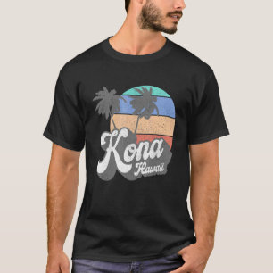 Camiseta Kona Hawaii Hawaii Beach Surfing Re de los años 70