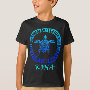 Camiseta Kona, vacaciones de tortugas tribales de cosecha d