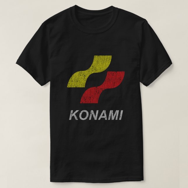 Camiseta Konami Logo (Original - Distressed (Diseño del anverso)