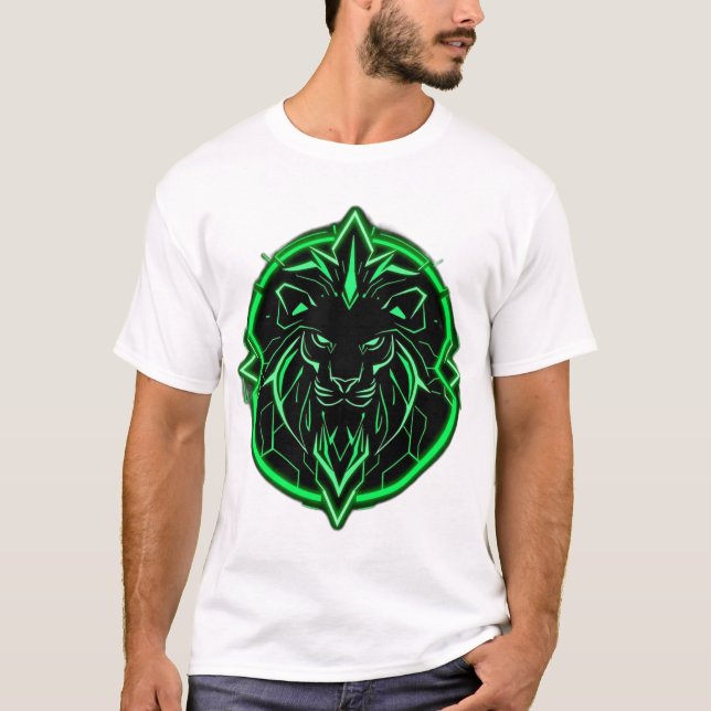 Camiseta Königlicher Löwe – Neon Power (Anverso)