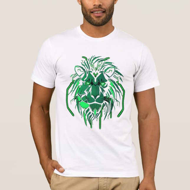 Camiseta Königlicher Löwe – Neon Power (Anverso)