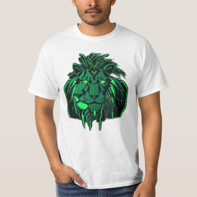 Camiseta Königlicher Löwe – Neon Power (Anverso)