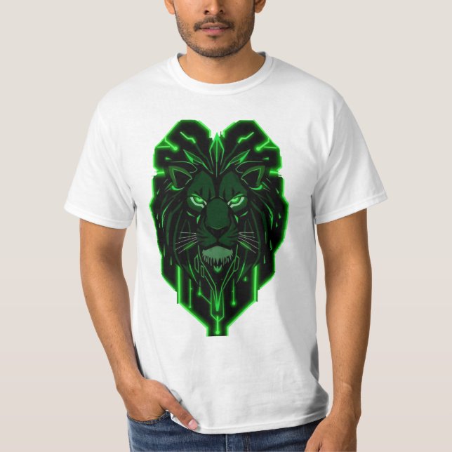 Camiseta Königlicher Löwe – Neon Power (Anverso)