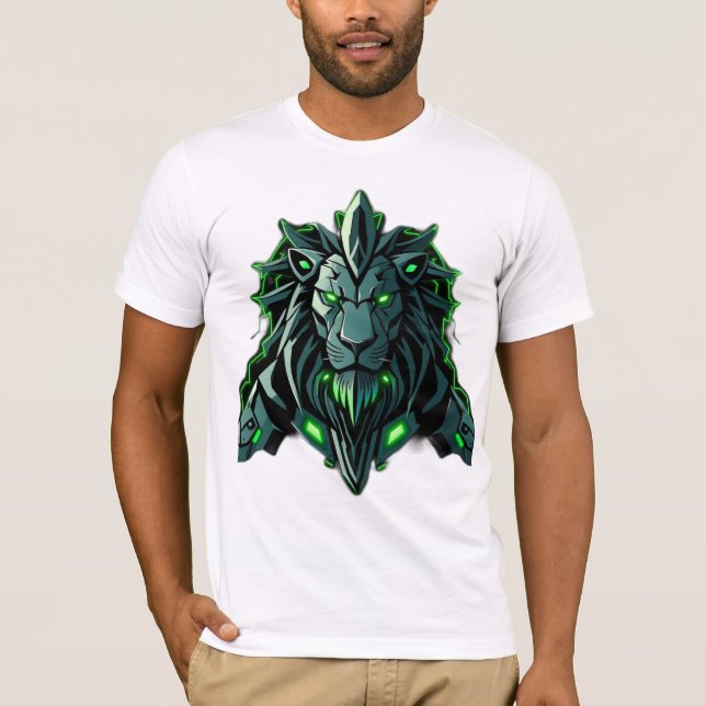 Camiseta Königlicher Löwe – Neon Power (Anverso)