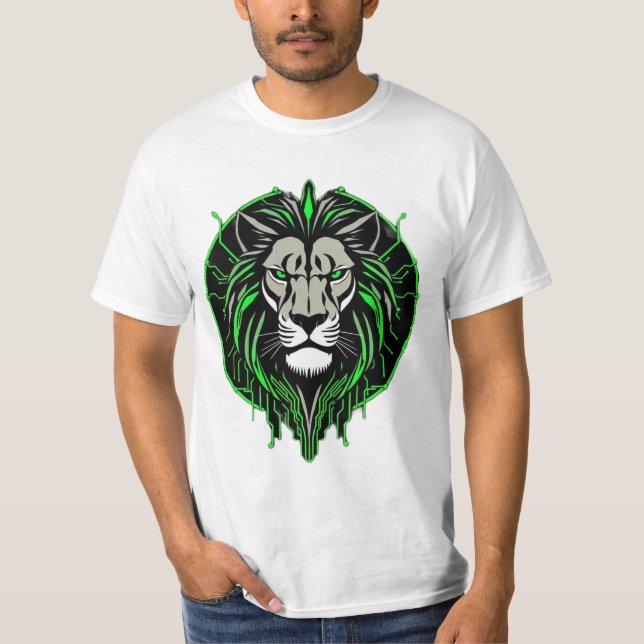 Camiseta Königlicher Löwe – Neon Power (Anverso)