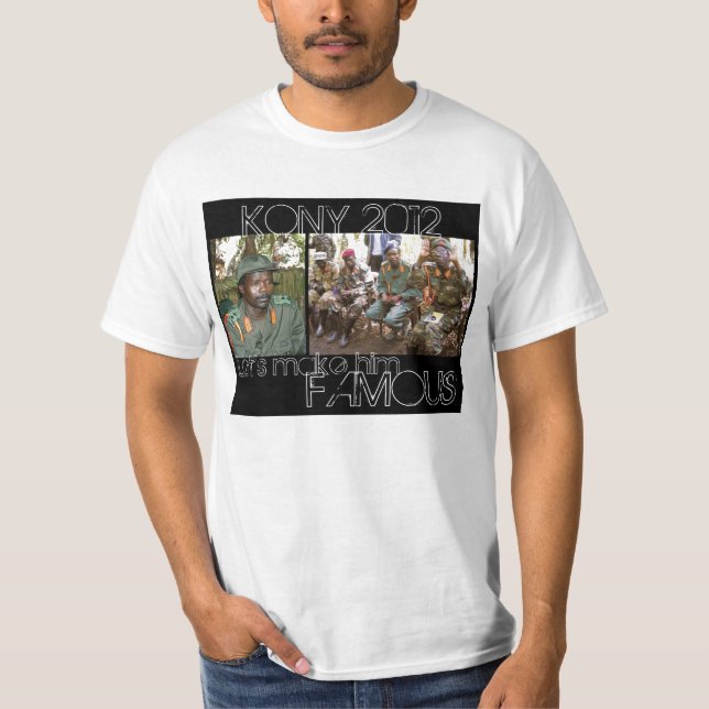 Camiseta KONY 2012 - Negro famoso (Anverso)