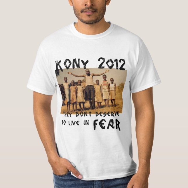 Camiseta KONY 2012 - Pare el miedo (Anverso)