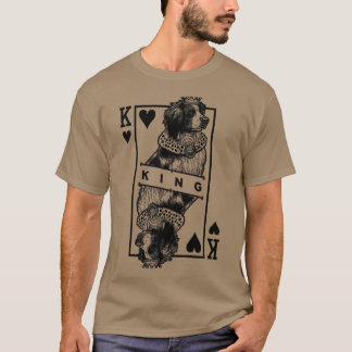 Camiseta Kooikerhondje Rey de Corazones Gracioso Perro Kooi