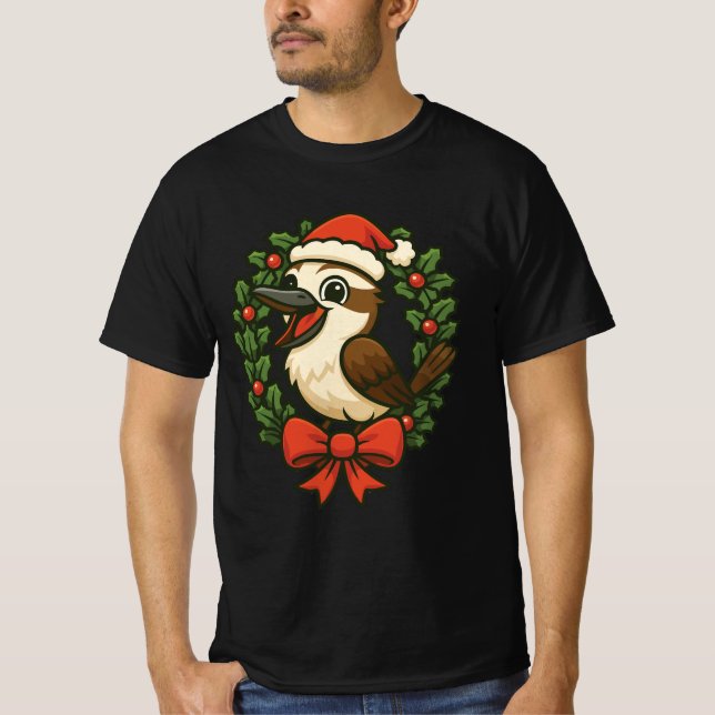 Camiseta Kookaburra riendo en Navidad (Anverso)