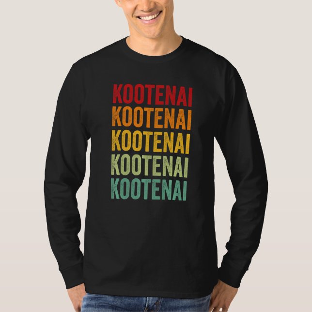 Camiseta Kootenai County Idaho Rainbow Text (Anverso)