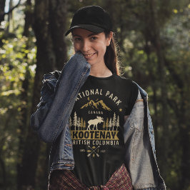 Camiseta Kootenay National Park Canada Vintage Landscape
