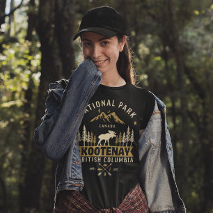 Camiseta Kootenay National Park Canada Vintage Landscape