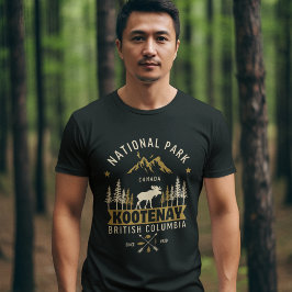 Camiseta Kootenay National Park Canada Vintage Landscape
