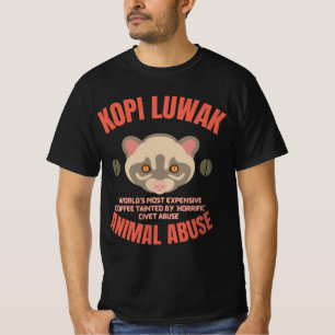 Camiseta Kopi Luwak Animal Abus - Café Luwak