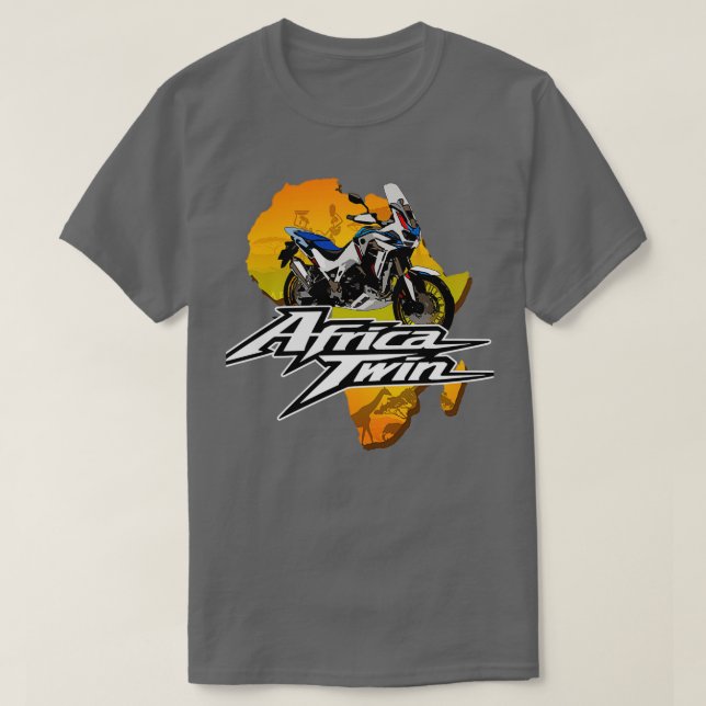 Camiseta Kopie von Africa Touring Rótulo en motocicleta gem (Diseño del anverso)