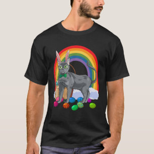 Camiseta Korat Cat Easter Eggys Bunny