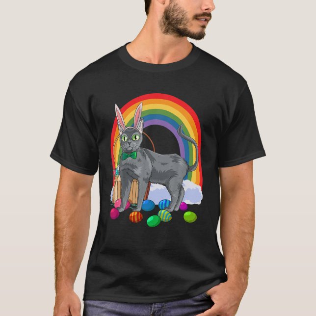 Camiseta Korat Cat Easter Eggys Bunny (Anverso)