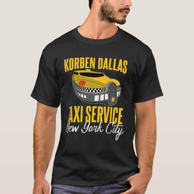 Camiseta Korben Dallas Taxi Service (Anverso)
