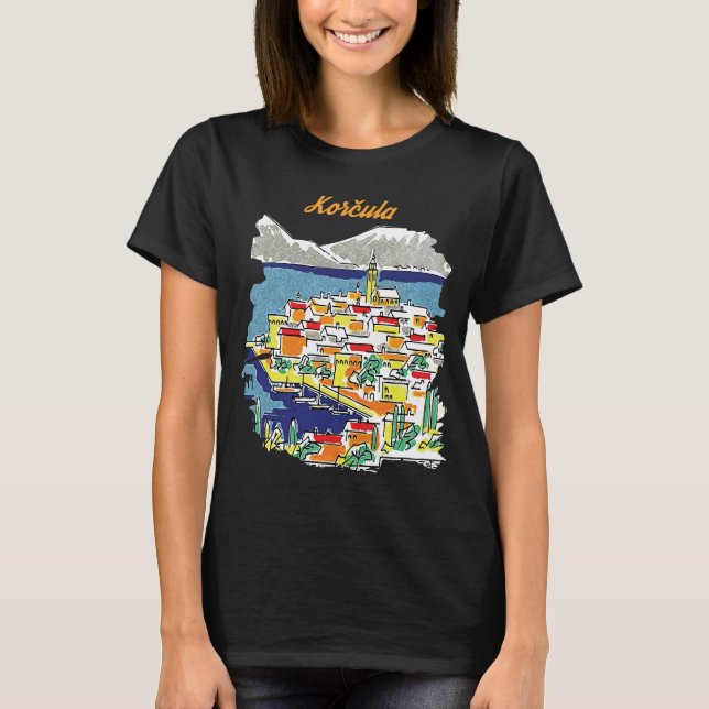 Camiseta Korcula, Dibujo (Anverso)