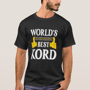 Camiseta Kord Nombre personal Funny Nombre Mejor K del mund