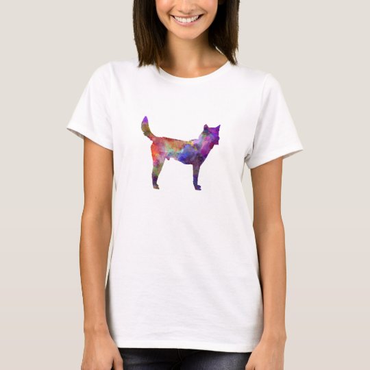 Camiseta Korea Jindo Dog in watercolor
