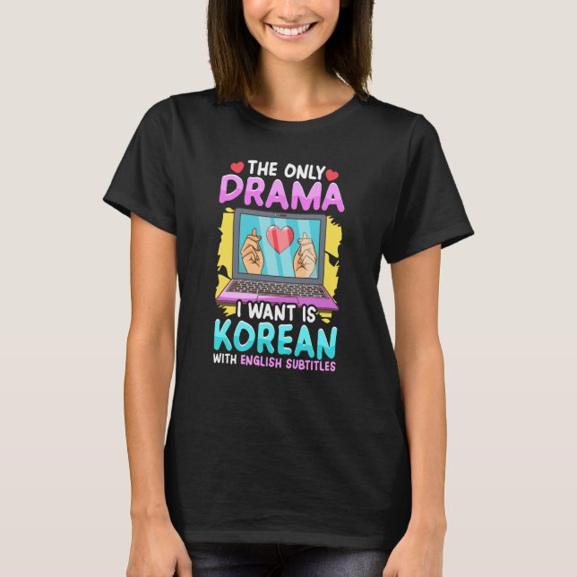 Camiseta Korean Drama for Women Kdrama Fashion Cute Kdrama  (Anverso)