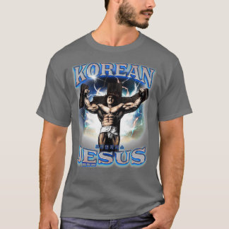 Camiseta Korean Jesus Blue